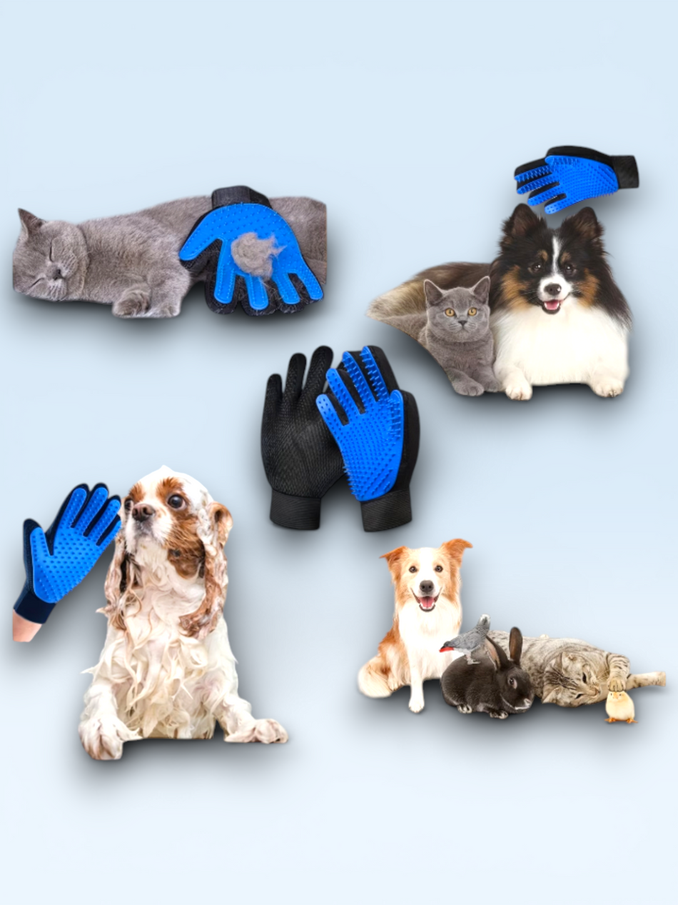 2-Piece Pet Grooming Gloves
