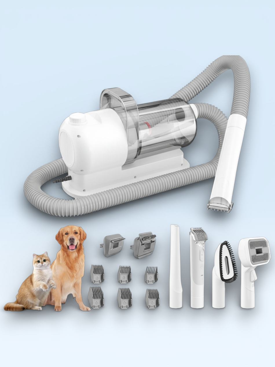 Pet Grooming Vacuum Pro™ – 6-in-1 Low-Noise Home Grooming System