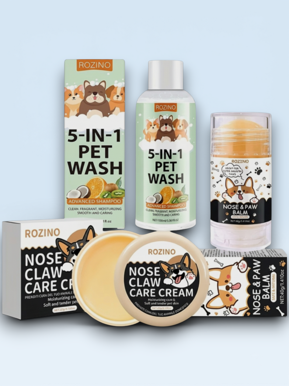 3-Piece Pet Care Set — All-in-One Grooming &amp; Care Essentials